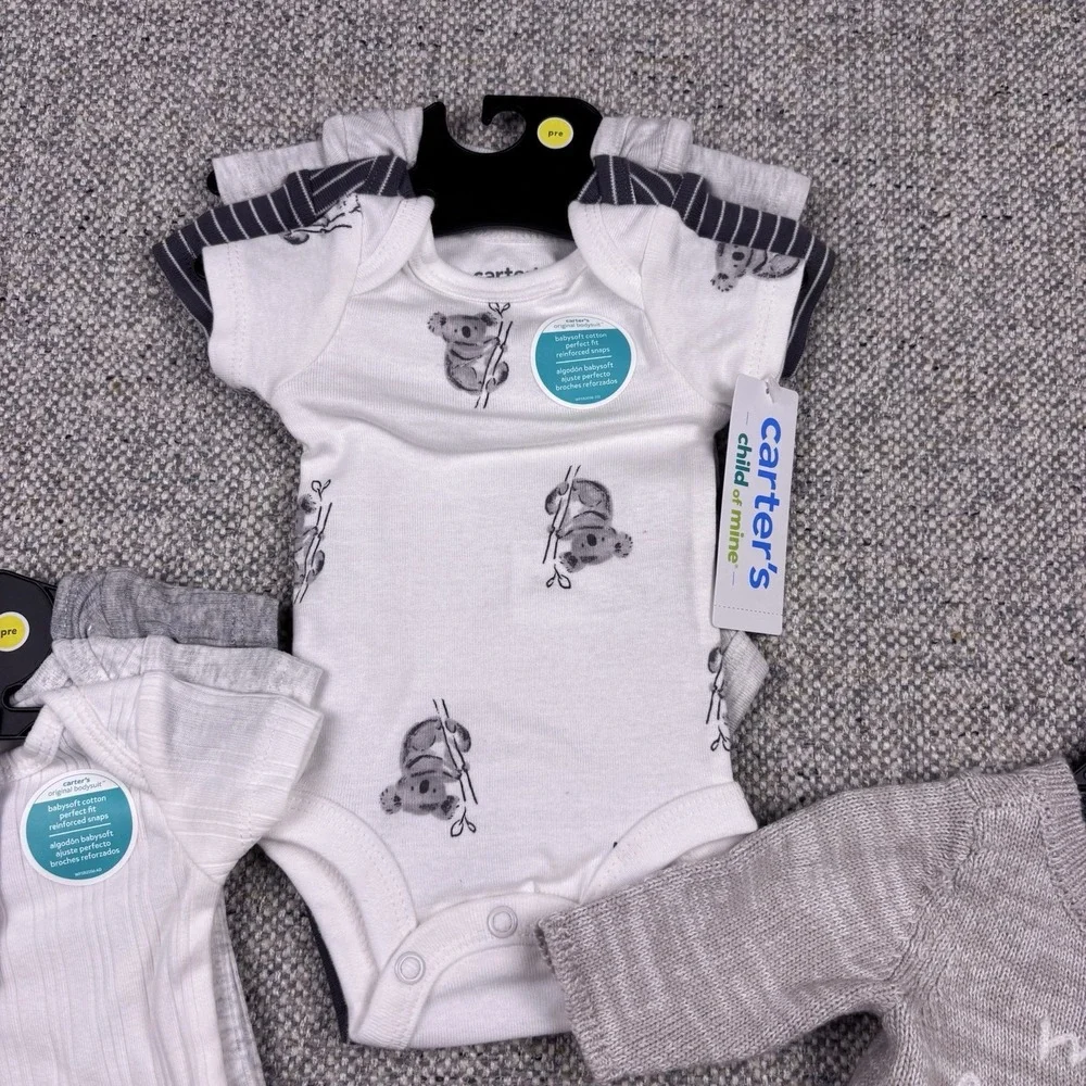 Carter's Child of Mine 6-Piece Infant Apparel Bundle Preemie New